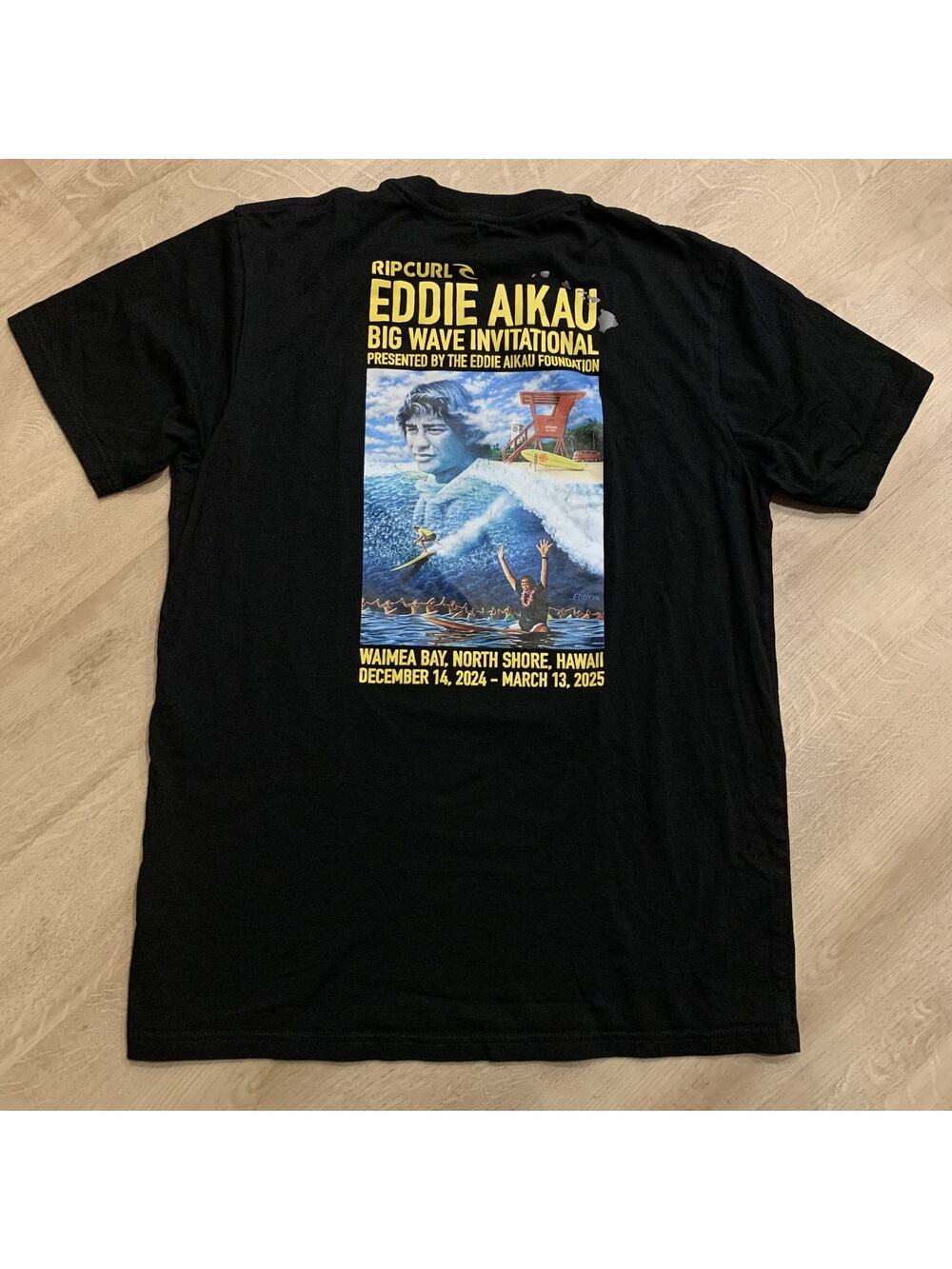 Rip Curl Eddie Aikau Big Wave Invitational 2024/2025 T-Shirt Men's Medium M Surf
